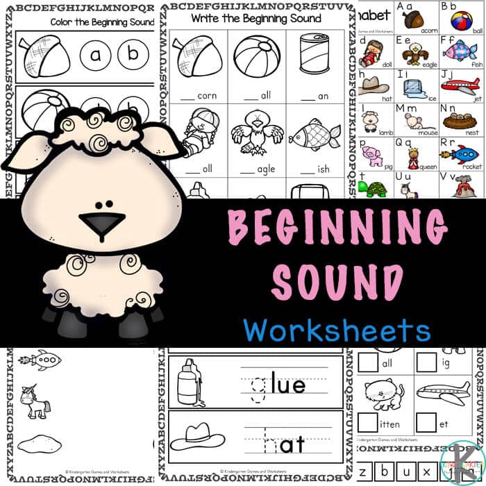 letter sound worksheet for kindergarten