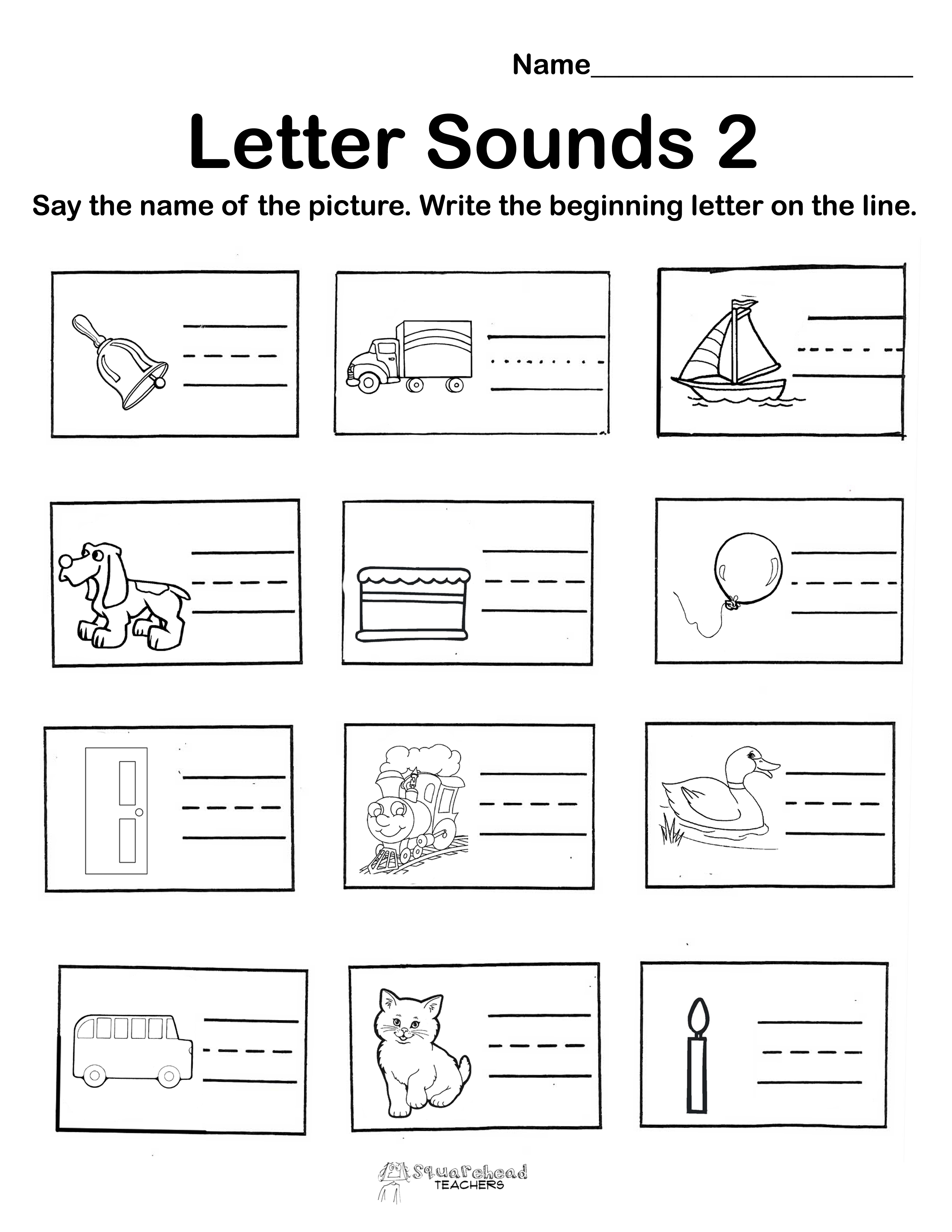 letter sounds worksheet first grade