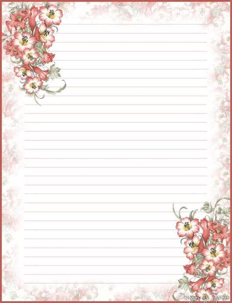 letter stationary printable
