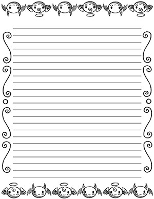 letter stationary printable