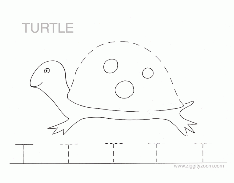 Letter T Alphabet Tracing Worksheets -