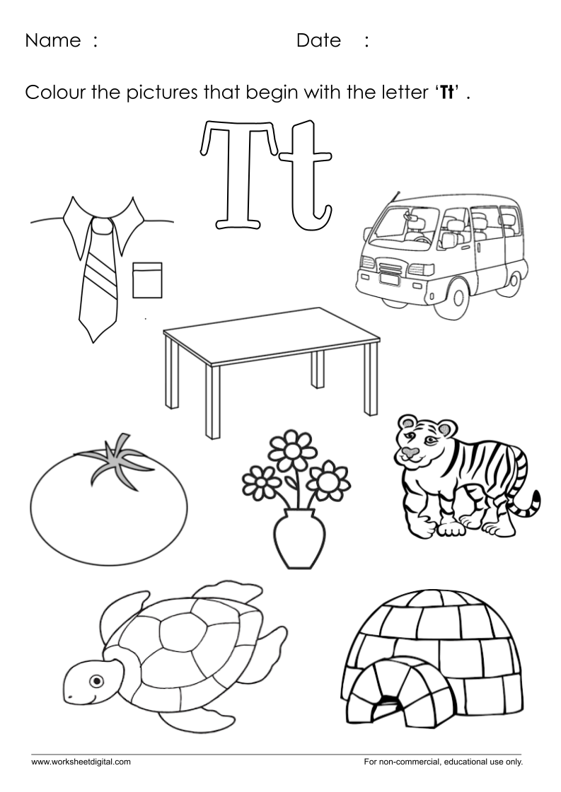 letter t worksheet for toddlers