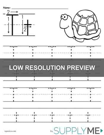 letter t worksheet for toddlers