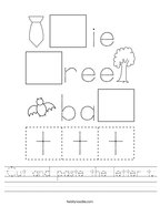 letter t worksheet for toddlers