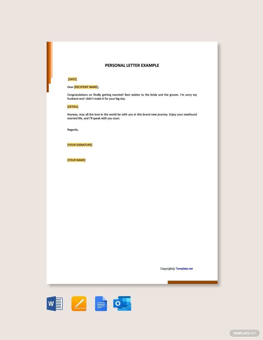 Personal Letter Template in Google Docs - FREE Download | Template.net