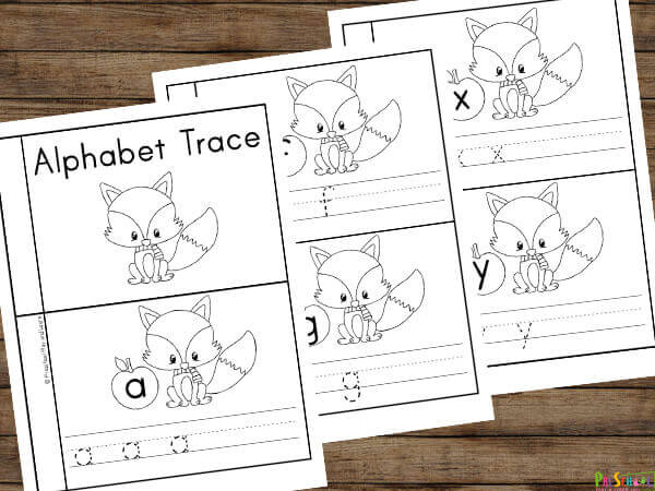 Free Printable Alphabet Tracing Book for Fall