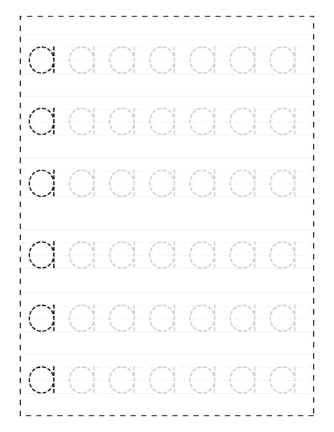 letter tracing worksheet preschool