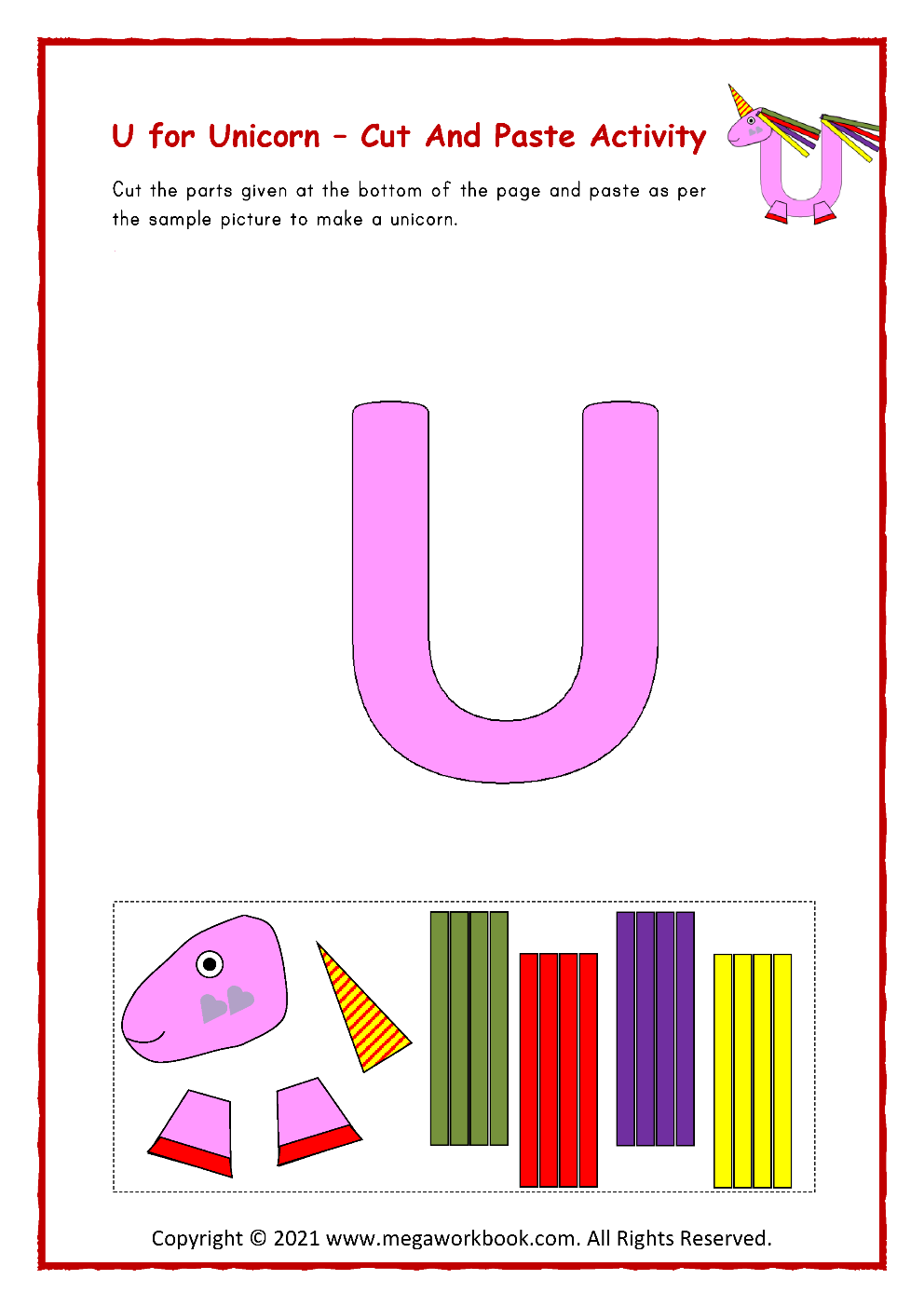 Letter U Activities for Preschool - Letter U Worksheets - Letter U ...