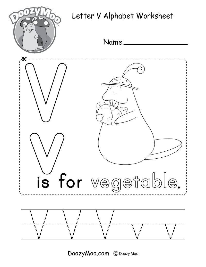 letter v activity worksheet