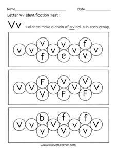 letter v activity worksheet