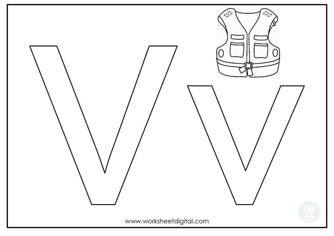 Letter V Worksheet - Worksheet Digital