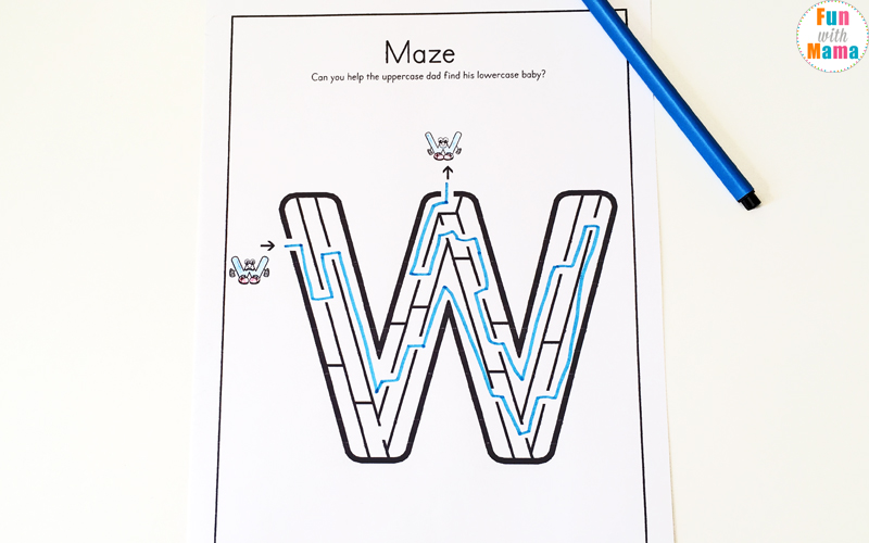 letter w worksheet for preschool