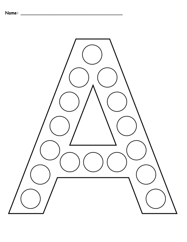 Letter A Do-A-Dot Printables - Uppercase &  Lowercase!