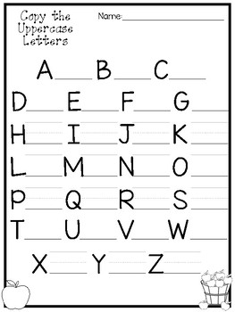 Kindergarten letter worksheets - linkszoom