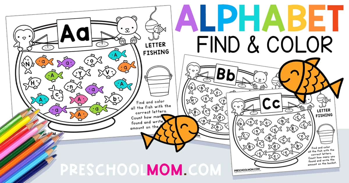 Alphabet Letter Recognition Worksheets - Preschool Mom
