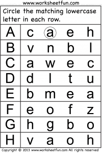 letter worksheet pre k