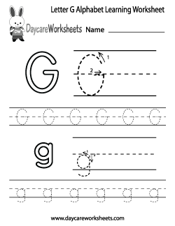 Preschool Alphabet Worksheets