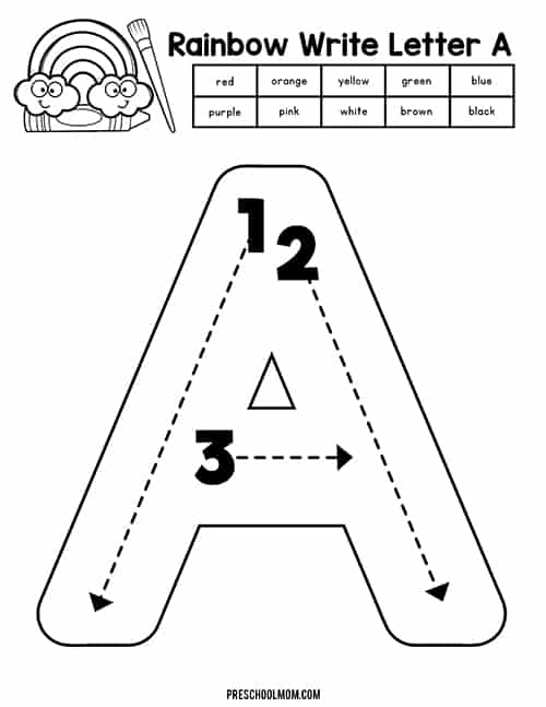Uppercase Letter Tracing Worksheets - Preschool Mom