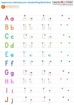 letter writing worksheet for kindergarten