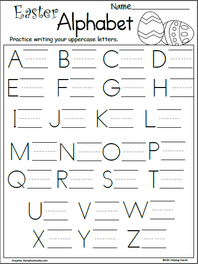 letter writing worksheet for kindergarten