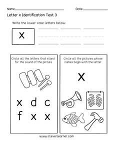 letter x activities for preschoolers