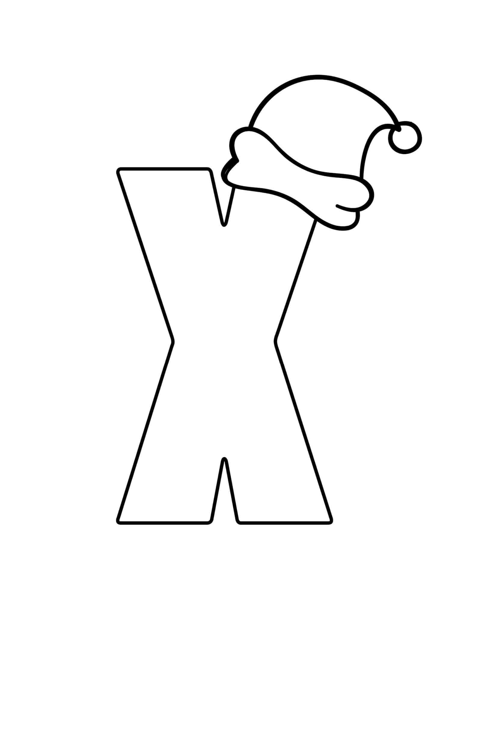 Christmas Alphabet letter X 16617966 PNG