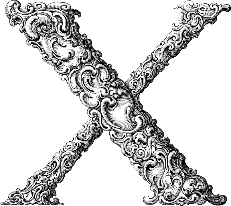 letter x drawings