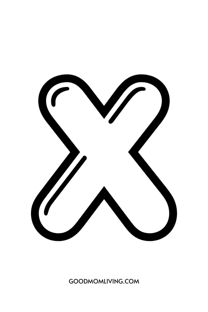 How to Draw Letter x in Lowercase 3D Worksheets Library
