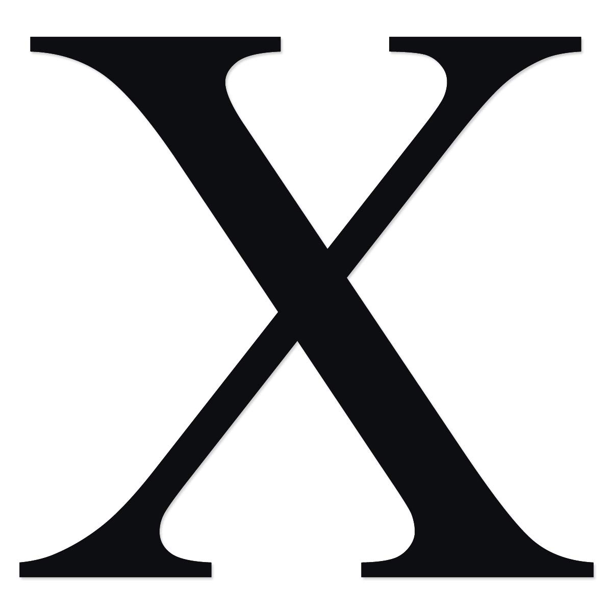Amazon.com - Chi Greek Letter X - Vinyl Decal for Outdoor Use on Cars, ATV,  Boats, Windows and More - Black 10 Inches Tall
