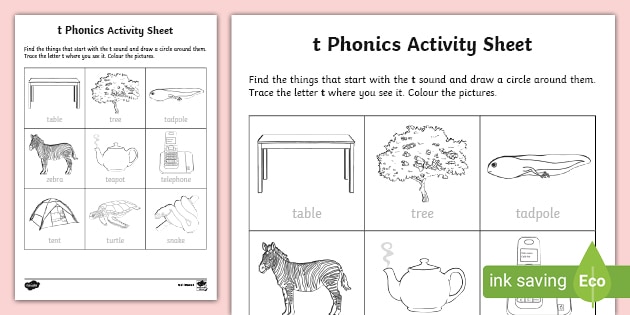 t Phonics Worksheet | Phonics Resources | Twinkl Ireland