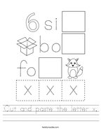 Letter X Worksheets - Twisty Noodle