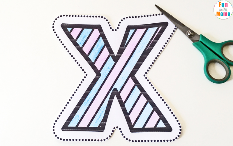 letter x worksheet for preschool
