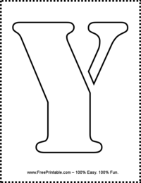 Coffee / Cocktail Stencil - Letter Y - Reusable Stencil