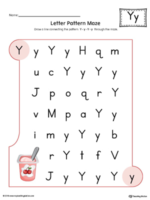 letter y worksheet for preschool