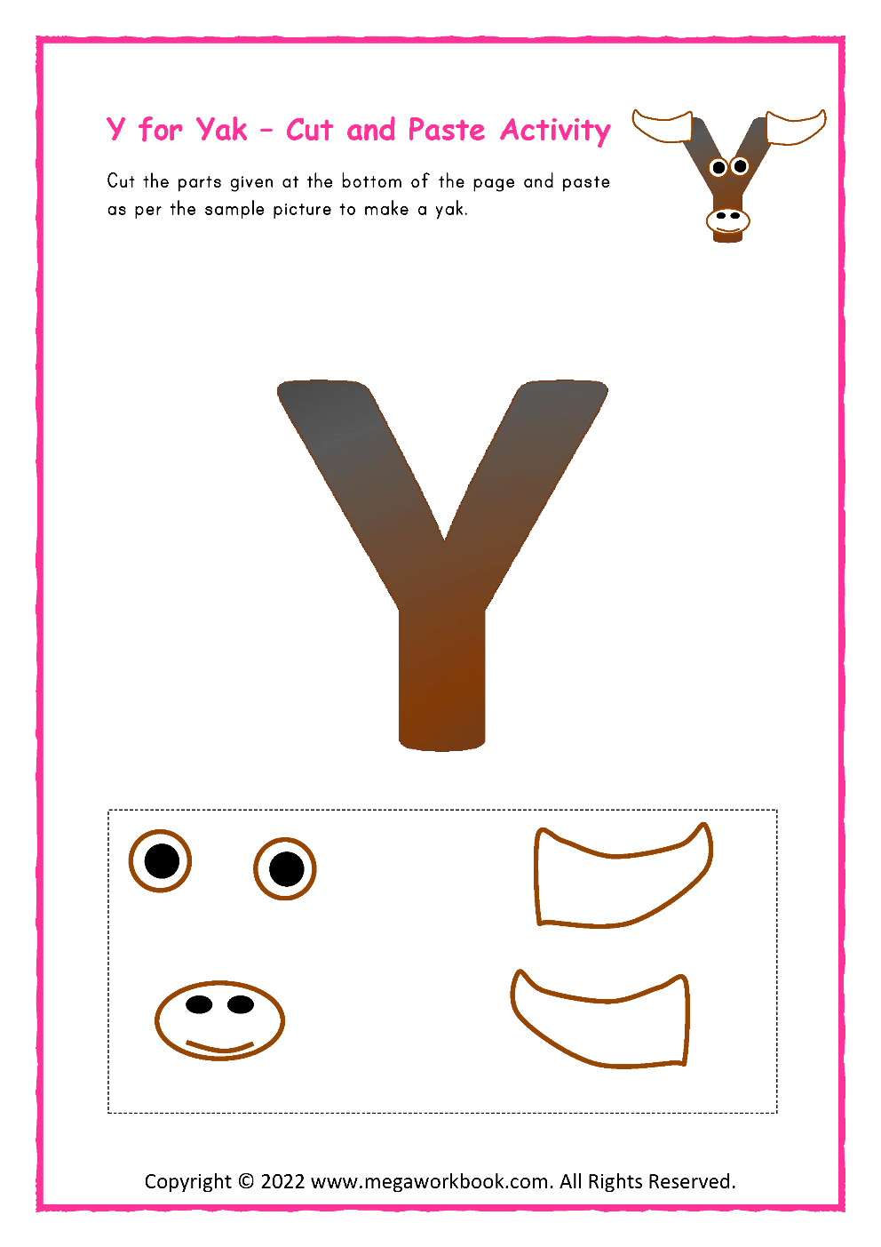 Letter Y Worksheets for Kindergarten - Letter Y Activities ...