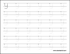 letter y writing worksheet
