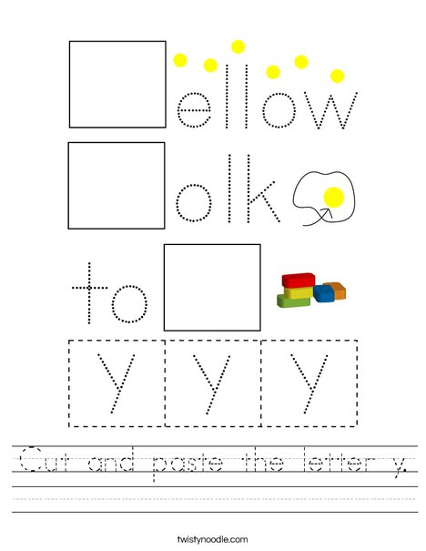 letter yy worksheet