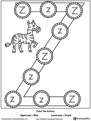 FREE* Recognize Uppercase and Lowercase Letter Z ...