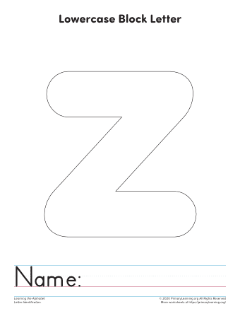 letter z objectives