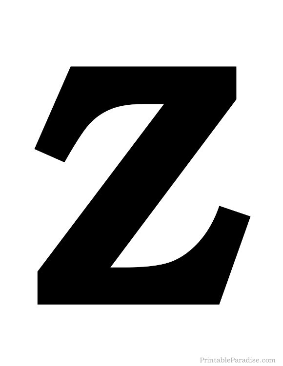 letter z printables