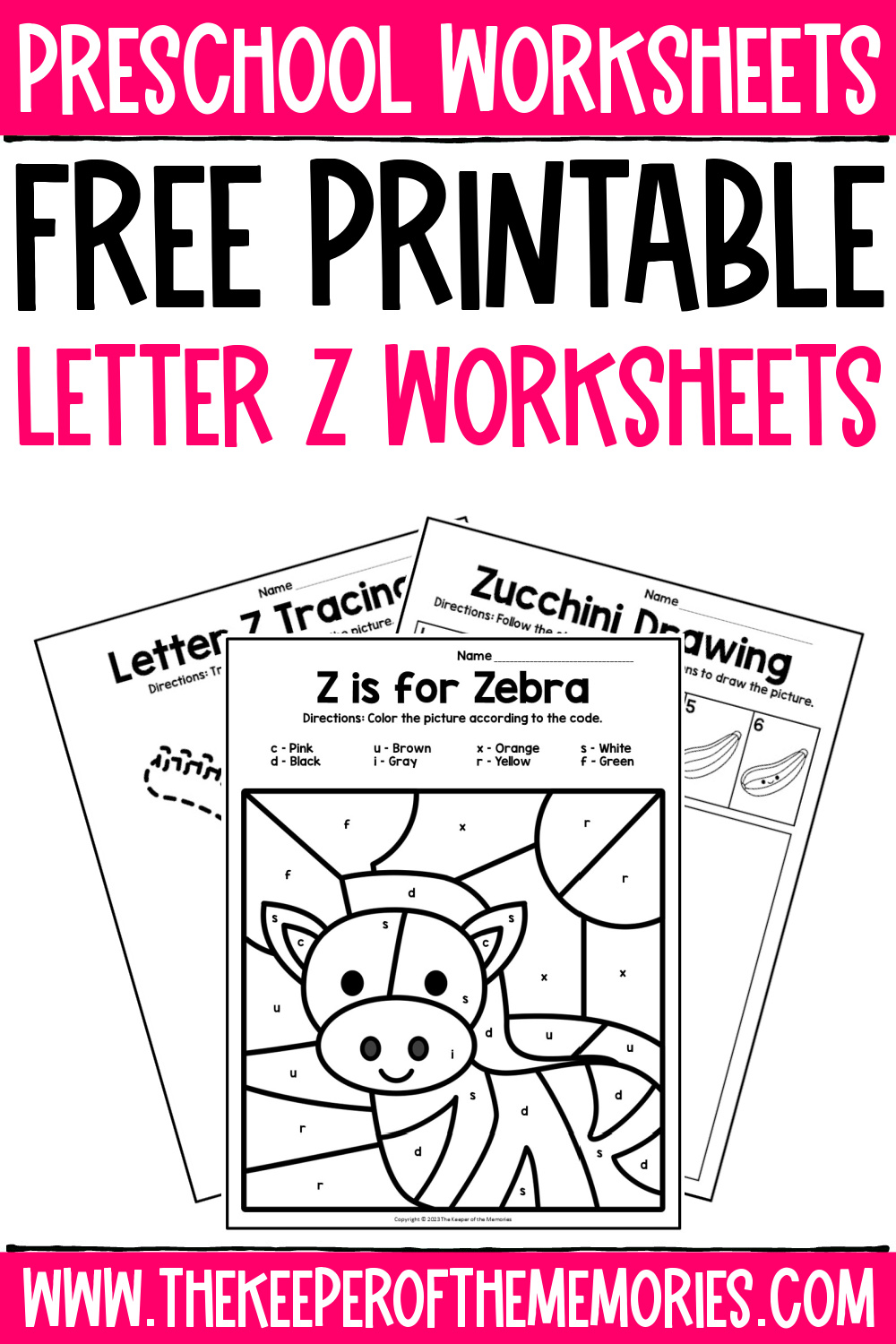 letter z printables
