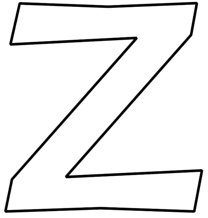 Free Printable Bubble Letter Z - Freebie Finding Mom