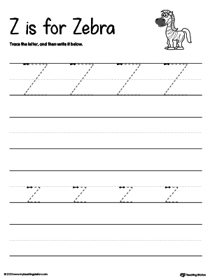 FREE* Tracing And Writing the Letter Z | MyTeachingStation.com
