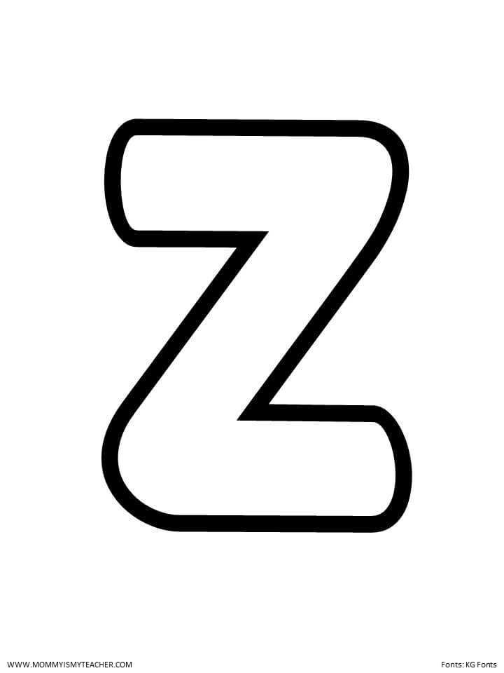 letter z worksheet free printable