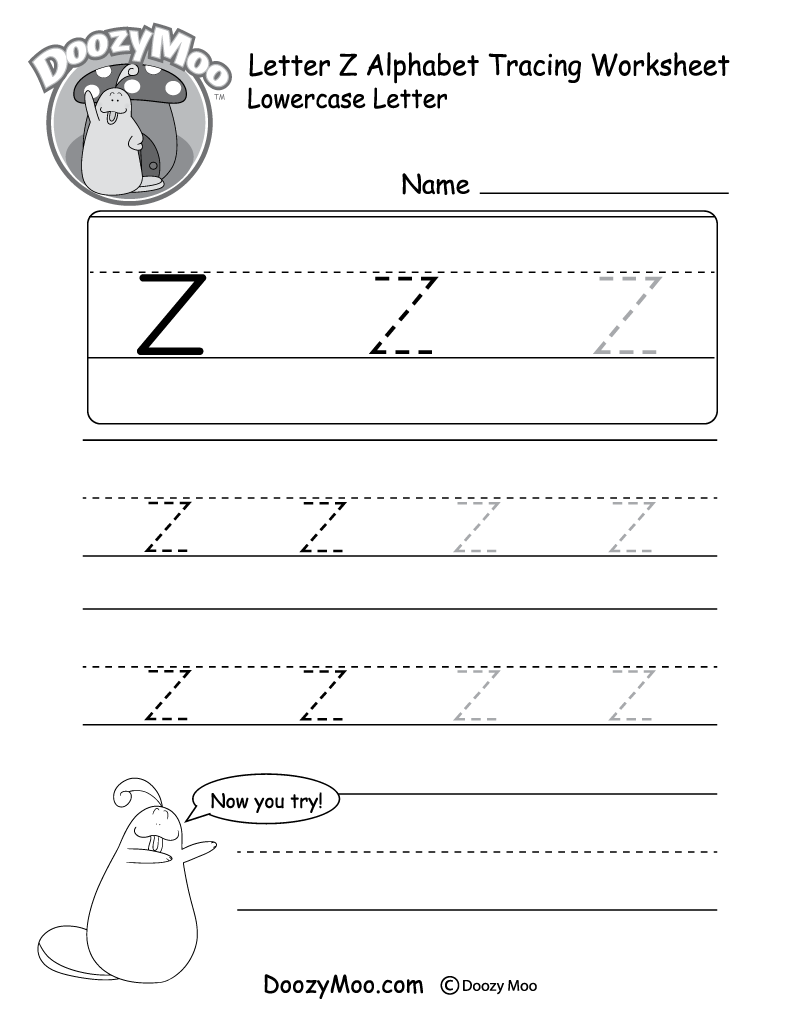letter z worksheet