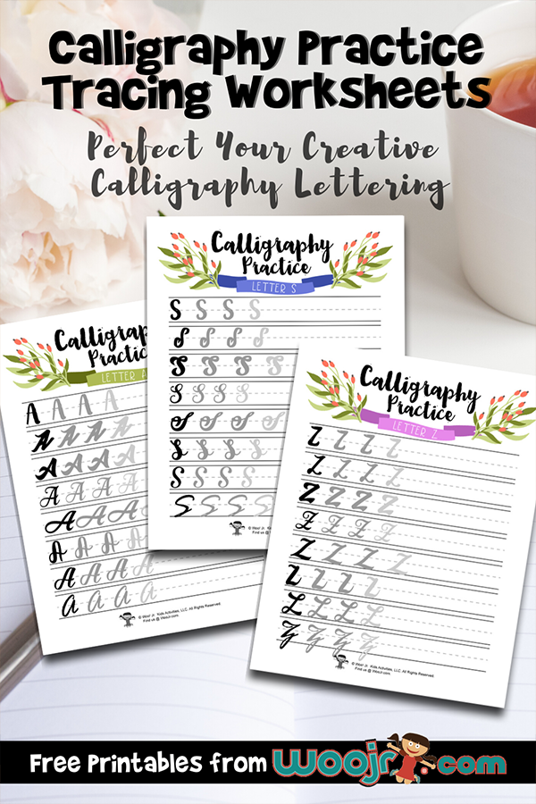 lettering calligraphy practice worksheet