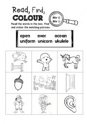Letterland Mr O &  Mr U - ESL worksheet by justosub