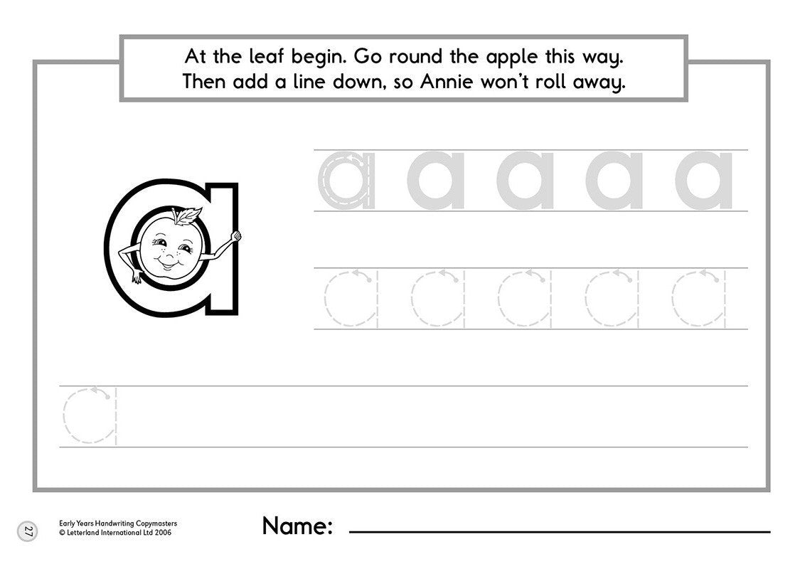 Free Printable Letterland Handwriting Worksheets Free Printable Letterland Handwriting Worksheets