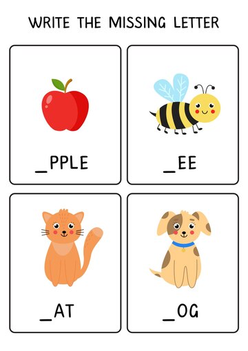 Premium Vector | Write the missing letter abc worksheet for ...