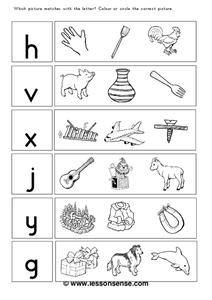 letters and sounds worksheet